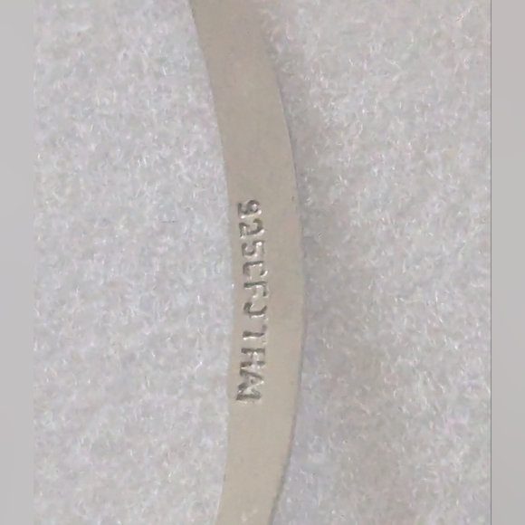 925 CFJ Thai Sterling Silver Teardrop Earrings. Length 2.25" - Picture 6 of 12